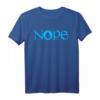 NOPE | Dark Blue Magic Island Mana Symbol T-Shirt – Lustiges Fantasy-Magie-Shirt für Freunde, Familie & Magie-Fans, Perfekt für Geschenke