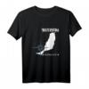 Fuerteventura Atlantik Insel Koordinaten Karte T-Shirt – Perfektes Erinnerungsgeschenk für Insel- und Meeresliebhaber