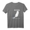 Fuerteventura Atlantik Insel Koordinaten Karte T-Shirt – Perfektes Erinnerungsgeschenk für Insel- und Meeresliebhaber