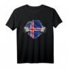 Super Island Heritage Stolze Island Roots Flagge T-Shirt – Perfektes Geschenk für Island Liebhaber, Einwanderer & Touristen