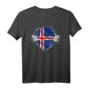 Super Island Heritage Stolze Island Roots Flagge T-Shirt – Perfektes Geschenk für Island Liebhaber, Einwanderer & Touristen