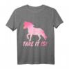 Tölt Islandpferd T-Shirt für Mädchen - Take it Isi Reitsport Oberteil für Reitlehrer, Pferdeliebhaber & Turniere