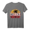 Ohana Hawaii Outfit Damen & Herren Aloha Hawaiian T-Shirt – Perfekt für Insel- und Sonnenuntergang-Liebhaber, Familienurlaub & Geschenkideen