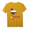 Thailand Karte T-Shirt mit Flagge - Perfektes Souvenir für Asien- und Thailand-Reisende, Strand- und Natururlauber