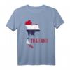 Thailand Karte T-Shirt mit Flagge - Perfektes Souvenir für Asien- und Thailand-Reisende, Strand- und Natururlauber