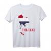 Thailand Karte T-Shirt mit Flagge - Perfektes Souvenir für Asien- und Thailand-Reisende, Strand- und Natururlauber