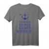 Ich Muss Gar Nix Ich Muss Nur Nach Norderney - Lustiges Retro T-Shirt für Nordsee Fans & Urlauber an der Ostfriesischen Küste