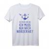 Ich Muss Gar Nix Ich Muss Nur Nach Norderney - Lustiges Retro T-Shirt für Nordsee Fans & Urlauber an der Ostfriesischen Küste