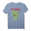 Jurassic Park Island Guide Map T-Shirt - Offiziell lizenzierte Jurassic Park Bekleidung für Fans & Dinosaurier-Enthusiasten