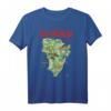 Jurassic Park Island Guide Map T-Shirt - Offiziell lizenzierte Jurassic Park Bekleidung für Fans & Dinosaurier-Enthusiasten