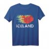 Iceland Island Flagge Retro T-Shirt - Perfektes Reisezubehör und Souvenir für Island-Liebhaber