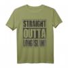 Vintage Straight Outta Long Island Geschenk T-Shirt - Perfekt für Geburtstag, Weihnachten, Halloween & Urlaubserinnerungen