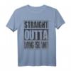 Vintage Straight Outta Long Island Geschenk T-Shirt - Perfekt für Geburtstag, Weihnachten, Halloween & Urlaubserinnerungen