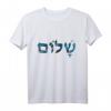 Shalom Hebräische Buchstaben Peace Israel T-Shirt - Kulturt-Shirt für Juden und Unterstützer