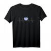 Herzschlag Israel T-Shirt mit Flagge – Stolzes israelisches Design für Fans und Heimatverbundene
