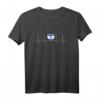 Herzschlag Israel T-Shirt mit Flagge – Stolzes israelisches Design für Fans und Heimatverbundene