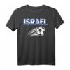Stolzer israelischer Fußballfan Support T-Shirt mit Flagge – Perfekt für Turniere und Fan-Events