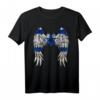 Jerusalem Israel Flag T-Shirt mit Engel Wings, Davidstern & Hebräisch – Jüdische Geschenke & Patriotische Kleidung für Männer und Frauen