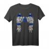 Jerusalem Israel Flag T-Shirt mit Engel Wings, Davidstern & Hebräisch – Jüdische Geschenke & Patriotische Kleidung für Männer und Frauen