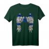 Jerusalem Israel Flag T-Shirt mit Engel Wings, Davidstern & Hebräisch – Jüdische Geschenke & Patriotische Kleidung für Männer und Frauen