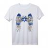 Jerusalem Israel Flag T-Shirt mit Engel Wings, Davidstern & Hebräisch – Jüdische Geschenke & Patriotische Kleidung für Männer und Frauen