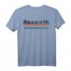 Vintage 1980er Stil Nazareth Israel T-Shirt - Retro Souvenir mit Farbstreifen, Perfekt für Fans und Reiseerinnerungen