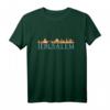 HapPanda Skyline Silhouette T-Shirt - Jerusalem Israel Stadtbild Souvenir & Geschenkidee für Reisende und Städteliebhaber