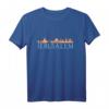 HapPanda Skyline Silhouette T-Shirt - Jerusalem Israel Stadtbild Souvenir & Geschenkidee für Reisende und Städteliebhaber