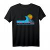 Tel Aviv T-Shirt – Israel Retro Surfen Vintage Shirt mit Welle & Sonnenuntergang für Männer, Frauen & Kinder