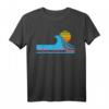 Tel Aviv T-Shirt – Israel Retro Surfen Vintage Shirt mit Welle & Sonnenuntergang für Männer, Frauen & Kinder