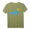 Tel Aviv T-Shirt – Israel Retro Surfen Vintage Shirt mit Welle & Sonnenuntergang für Männer, Frauen & Kinder