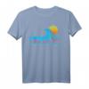 Tel Aviv T-Shirt – Israel Retro Surfen Vintage Shirt mit Welle & Sonnenuntergang für Männer, Frauen & Kinder