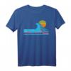 Tel Aviv T-Shirt – Israel Retro Surfen Vintage Shirt mit Welle & Sonnenuntergang für Männer, Frauen & Kinder