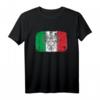 Italienisch-polnisches Flaggen T-Shirt - Stolz auf doppelte Herkunft, ideales Geschenk für Familie, Feiertage und besondere Anlässe