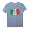 Italienisch-polnisches Flaggen T-Shirt - Stolz auf doppelte Herkunft, ideales Geschenk für Familie, Feiertage und besondere Anlässe