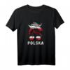 Polnisches Mädchen T-Shirt mit Flagge - Lustiges Grafik-T-Shirt für Frauen, perfekt als Weihnachts-, Geburtstags- oder Halloween-Geschenk