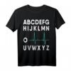 EKG Alphabet Herzschlag Linie T-Shirt für Ärzte & Krankenschwestern – Lustiges Medizinstudenten Geschenk zum Geburtstag