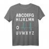 EKG Alphabet Herzschlag Linie T-Shirt für Ärzte & Krankenschwestern – Lustiges Medizinstudenten Geschenk zum Geburtstag