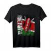 KENIA Flagge T-Shirt für Damen, Herren & Kinder – Klassisch geschnitten, doppelt genähter Saum