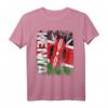 KENIA Flagge T-Shirt für Damen, Herren & Kinder – Klassisch geschnitten, doppelt genähter Saum