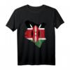 Kenia Flagge und Landeskarte T-Shirt – Stolz auf Afrikanische Herkunft für Männer, Frauen & Kinder