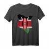 Kenia Flagge und Landeskarte T-Shirt – Stolz auf Afrikanische Herkunft für Männer, Frauen & Kinder