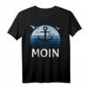 Moin Norddeutschland Retro Vintage Plattdeutsch Möwen T-Shirt – Perfekt für Nordsee-Fans, Küstenliebhaber und Nordlichter