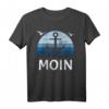 Moin Norddeutschland Retro Vintage Plattdeutsch Möwen T-Shirt – Perfekt für Nordsee-Fans, Küstenliebhaber und Nordlichter