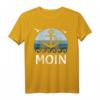 Moin Norddeutschland Retro Vintage Plattdeutsch Möwen T-Shirt – Perfekt für Nordsee-Fans, Küstenliebhaber und Nordlichter