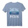 Moin Norddeutschland Retro Vintage Plattdeutsch Möwen T-Shirt – Perfekt für Nordsee-Fans, Küstenliebhaber und Nordlichter