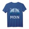 Moin Norddeutschland Retro Vintage Plattdeutsch Möwen T-Shirt – Perfekt für Nordsee-Fans, Küstenliebhaber und Nordlichter