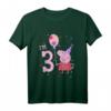 Peppa Wutz I'm 3 Geburtstag T-Shirt mit Konfetti - Offiziell lizenziertes Geschenk für kleine Peppa Wutz Fans zum Kindergeburtstag