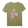 Peppa Wutz I'm 3 Geburtstag T-Shirt mit Konfetti - Offiziell lizenziertes Geschenk für kleine Peppa Wutz Fans zum Kindergeburtstag