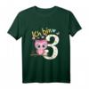 Kinder Geburtstagsshirt Eule - 3. Geburtstag Mädchen & Jungen, Lustiges T-Shirt für den Kindergeburtstag & Feier